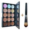 15 Colors Contour Palette And Powder Brush